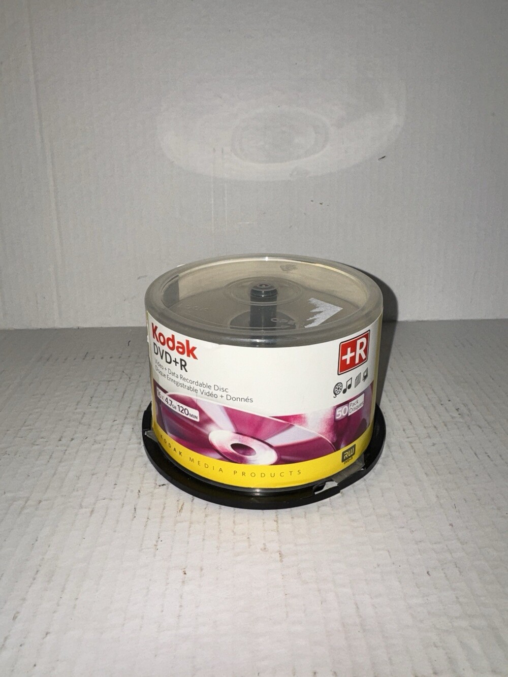 Kodak DVD+R Blank Recordable Discs 16x 4.7GB 120 Min Spindle Lot